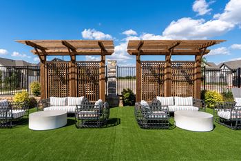 Outdoor lounge area